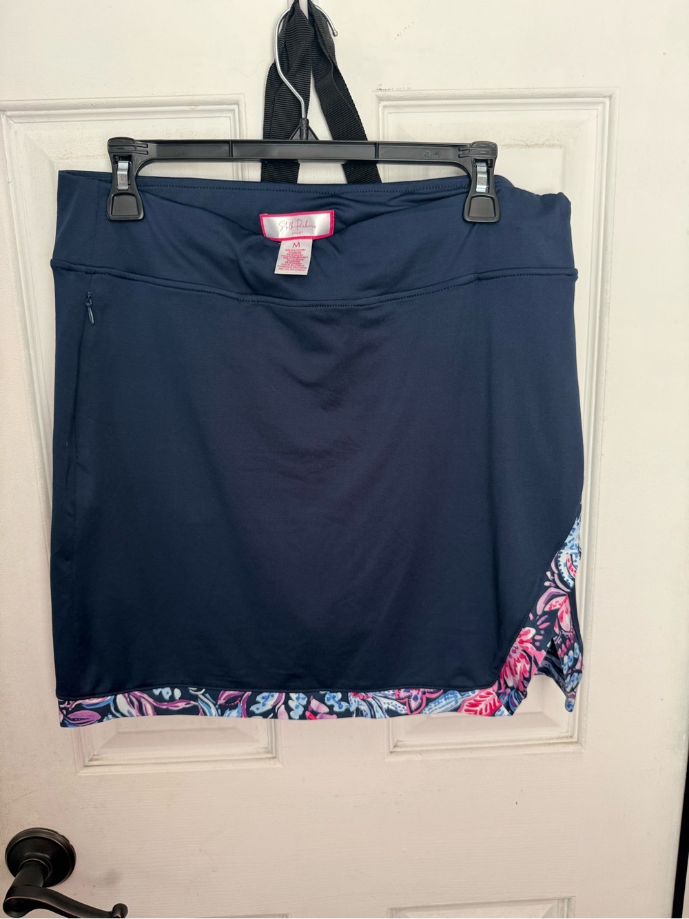 Stella Parker
 Navy Skort with Pink Multi Print Trim